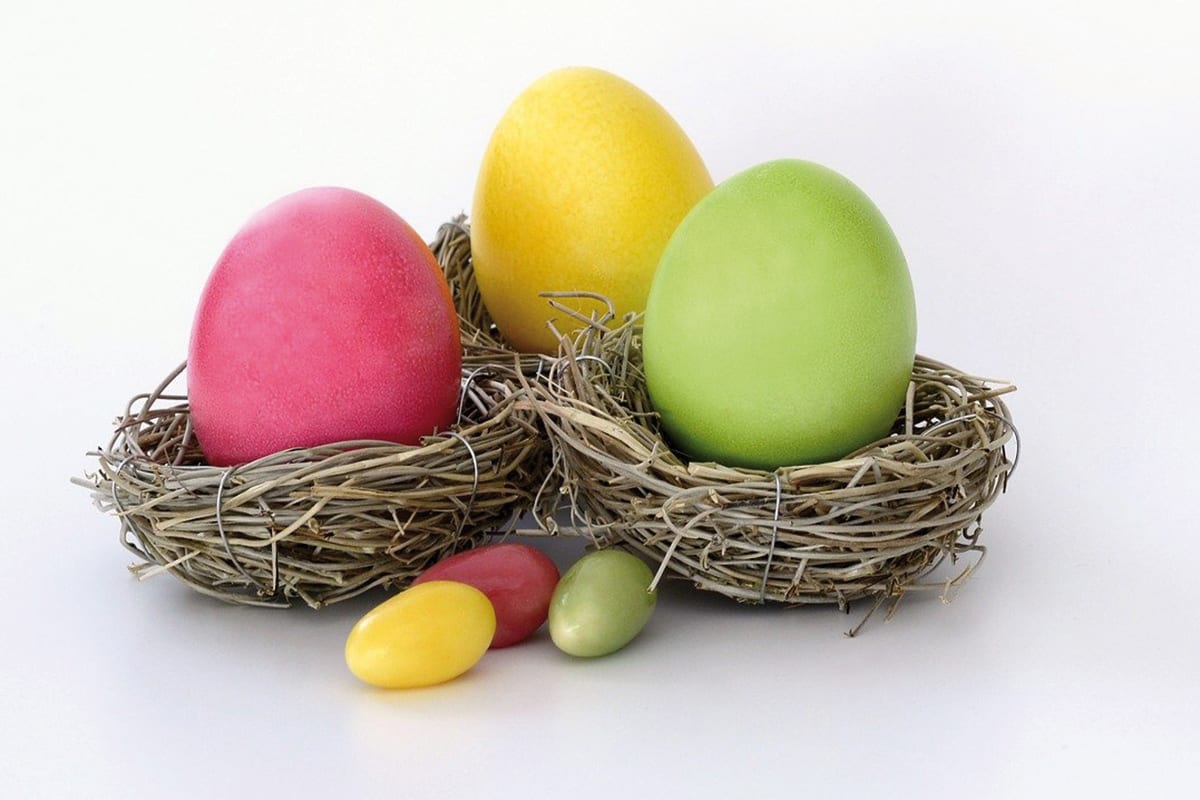 Eier faerben mit Naturmaterialien Kinder Kreativitaet Ostern Kitz Familie Muenchen Familienmagazin
