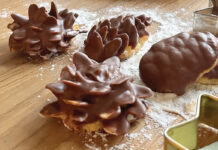 Kleine Kunstwerke – Rezept für einfache, leckere Ausstecherle Wihnachtsplätzchen in Form von Tannenzapfen