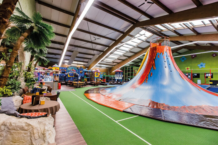 Der Kletter-Vulkan in Jimmy's Funpark