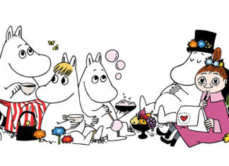 Gewinnspiel – KITZ verlost Karten für die Mumins-Ausstellung Die Mumins sitzen zusammen